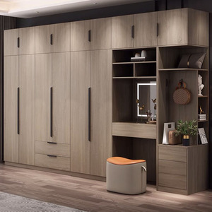 Lemari Pakaian Kamar Tidur Modern dari Kayu PVC HZ yang Dapat Disesuaikan - Product Image 2