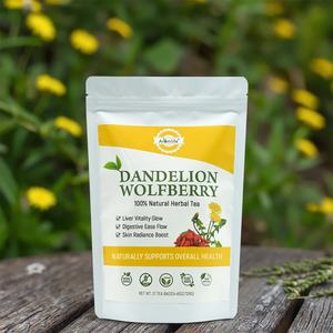 Té de Diente de León Orgánico Chinaherbs con Crisantemo y Bayas de Goji, 6g*21 Bolsitas, Té Personalizable para el Cuidado del Hígado en Caja a Granel - Product Image 1