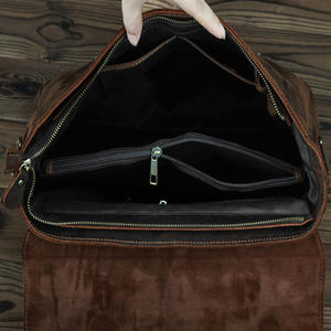 Maletín de Cuero Crazy Horse para Hombre, Marca Andong, Retro, de Piel Vacuna Genuina, Bolsa de Mensajero, para Portátil de 15.6 Pulgadas, Bolsos de Negocios - Product Image 5