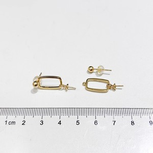 Accessoires en perles DIY, argent S925, boucles d'oreilles pendantes simples et tendance avec perles rondes de 9 à 13 mm, support vide 22626 avec clou d'oreille - Product Image 4