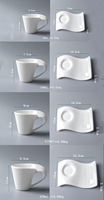 Tasses à thé uniques de 210 ml, tasse à café en porcelaine avec porte-biscuits, tasse à lait et soucoupe à biscuits