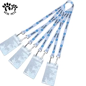 Custom Polyester Double Hook Clip Double Ended Neck Strap Custom Logo Heat Transfer Printing Lanyard With Different Accessories