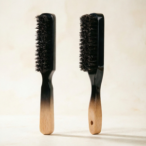 Cepillo y Peine de Madera para Barba con Cerdas de Jabalí y Cepillo para Cabello para Hombres, con Logotipo Personalizado, Gran Venta - Product Image 1