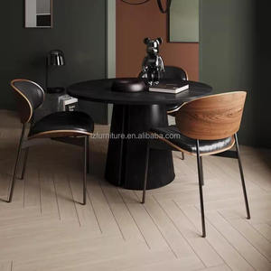 Sillas de Comedor de Cuero Modernas y Lujosas con Estructura Metálica, Muebles para el Hogar, Oficina y Apartamento, Materiales Personalizables - Product Image 4