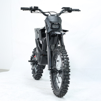 Moto tout-terrain électrique, batterie lithium 60V, moteur sans balais 5000W, 65 km/h, autonomie 40 km, hydraulique