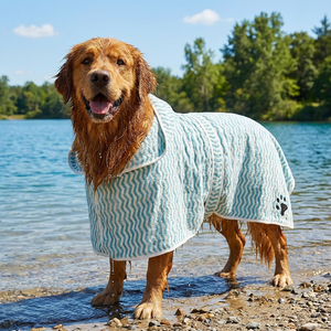 Luxury Soft Microfiber Towel <strong>Dog</strong> <strong>Bathrobe</strong> Super Absorbent Robe for <strong>Dogs</strong> and Cats Enhanced Pet <strong>Bathrobe</strong> - Product Image 5
