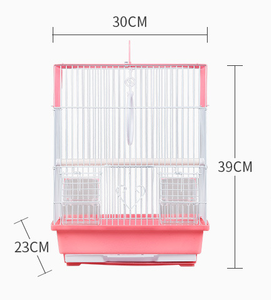 Spot gros fil métallique <span class=keywords><strong>Cage</strong></span> à oiseaux Cages d'élevage d'oiseaux quatre couleurs en option Portable Perroquet <span class=keywords><strong>Cage</strong></span> à vendre - Product Image 6