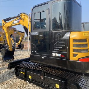 Nouvelle Excavatrice d'occasion 60C Pro, Excavatrice hydraulique sur chenilles d'occasion, Excavatrice à marteau briseur Sy60c, fournie 20 tonnes - Product Image 2