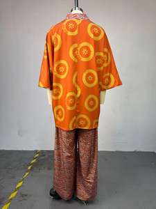 Ensemble 2 pièces pour femme : haut kimono imprimé bohème et pantalon large - Tenue décontractée ample style africain - Product Image 6