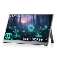 Écran portable Arzopa Z1FC 16 144HZ Full HD IPS USB C double écran pour ordinateur portable PC mobile ordinateur de jeu