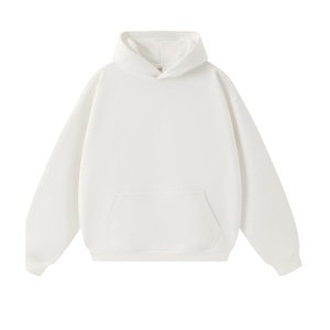 Wholesale Custom Logo Blank Oversized Heavyweight Cotton Men Pullover Hoodie Streetwear <b>Plain</b> <b>Sweatshirt</b> Hoodies - Product Image 3