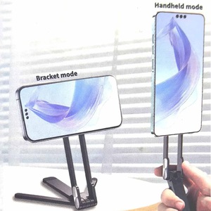 Support de téléphone et <span class=keywords><strong>tablette</strong></span> portable pour diffusion en direct, avec <span class=keywords><strong>fixation</strong></span> magnétique <span class=keywords><strong>invisible</strong></span> pour bureau et support dorsal pliable, idéal pour l'alpinisme - Product Image 6