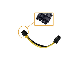 Gpu 6 פינים <span class=keywords><strong>pci</strong></span> אקספרס ממיר כוח ממיר כבל וידאו <span class=keywords><strong>pci</strong></span> מחברים אלקטרוניים עבור אספקת חשמל - Product Image 6