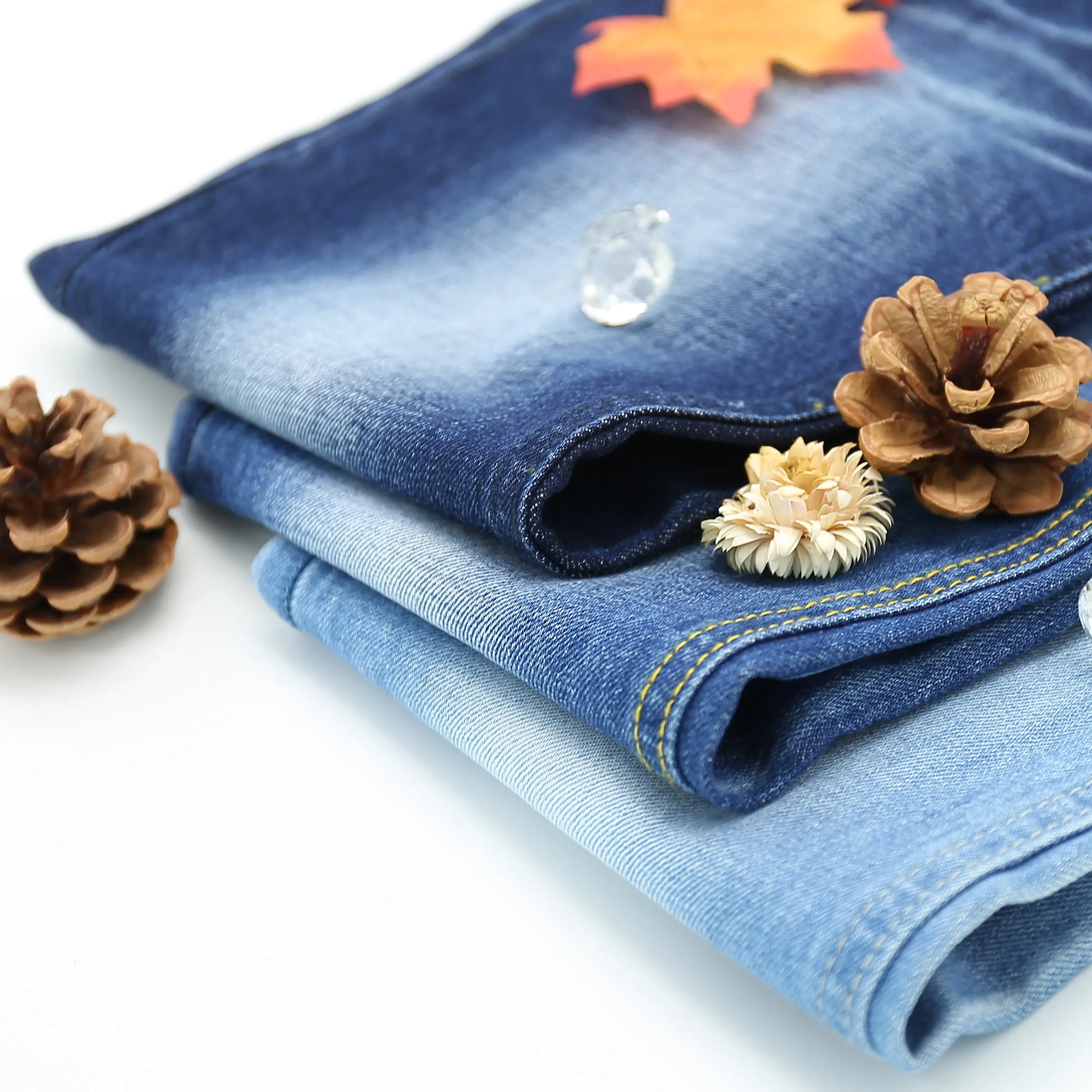 Zhonghui giá cả cạnh tranh giá mỗi mét Ấn Độ 100% cotton denim jeans vải