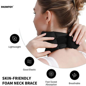 Neck <b>Support</b> Cervical Brace Corrector Adjustable Soft Foam Cervical Traction Collar for Relieve <b>Pain</b> Airplane Travel - Product Image 4