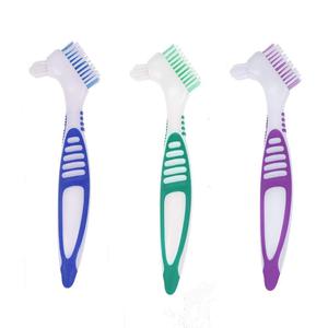 Cepillo de Dientes Premium para Prótesis Dentales, Cepillo de Doble Cara para Limpiar Dientes Postizos, Herramienta de Limpieza de Prótesis - Product Image 1