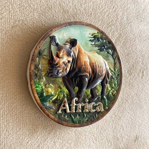 Xuyên biên giới thương mại điện tử Châu Phi cứu trợ động vật ba chiều nhựa 10x8 nhà tủ lạnh nam châm quà tặng quà lưu niệm du lịch - Product Image 4