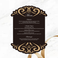 Tarjetas de Invitación Modernas y Sencillas con Diseño Personalizado en Dorado, Acrílico Negro/Blanco para Bodas, Fiestas, Ángel Musical, Hada, Menús de Papel