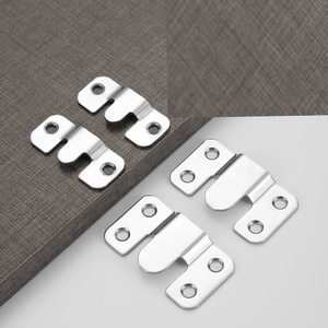 Stainless Steel <b>Hanging</b> Buckle with Recessed Mounting <b>Bracket</b> for Furniture Connection Wall Photo Frame Display Hitch - Product Image 6