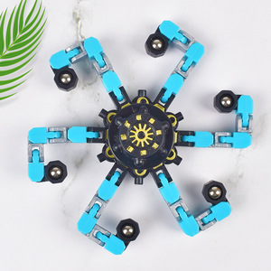 2024 Jouets Fidget Spinner Chaîne Déformables, Jouets Anti-stress à Manivelle pour Enfants, Jouets de Décompression pour Adultes, Gyroscope Sensoriel pour l'Autisme, Cadeau - Product Image 5