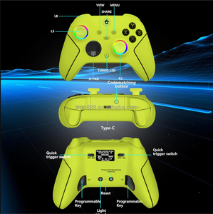 คอนโทรลเลอร์<span class=keywords><strong>จ</strong></span><span class=keywords><strong>อย</strong></span>สติ๊กไร้สายแบบไร้สาย2.4กิกะเฮิร์ตซ์พร้อมมอเตอร์สั่นสะเทือนและเทอร์โบสำหรับพีซีหนึ่ง S/x/ X-รวมแ<span class=keywords><strong>จ</strong></span>็คหูฟังที่ปรับแต่งได้ - Product Image 5