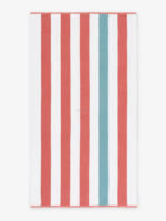 Jinsheng Textile 100% Cotton Luxury Thick Absorbent Soft Woven Compressed Stripe Loop Terry Bath Beach Body Towel 400-1000 GSM