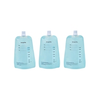 Sachet de conservation de lait maternel de haute qualité, 150 ml, 100 % sans BPA, en PE, imprimé en héliogravure, sécurisé, réutilisable, avec bec verseur et base autoportante
