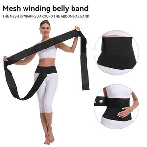 Ceinture <span class=keywords><strong>de</strong></span> compression amincissante pour femme, <span class=keywords><strong>bande</strong></span> <span class=keywords><strong>de</strong></span> sudation abdominale, effet sauna, élastique, sans couture, en polyester épaissi - Product Image 2