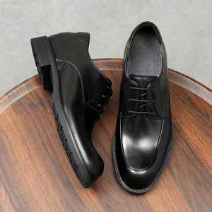 Chaussures Derby ASTON M.JAZZ pour Hommes, Nouveau Style 2025, Britanniques, Polyvalentes, à Bout Rond, Formelles, à Lacets, Respirantes, avec Rehausseur Intérieur - Product Image 4