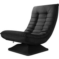 Fauteuil de relaxation ergonomique en tissu rembourré pour salon