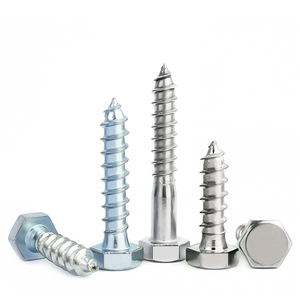 1/4 "X <span class=keywords><strong>2</strong></span>-1/<span class=keywords><strong>2</strong></span>" Tornillos de retraso de cabeza hexagonal Pernos 304 Acero inoxidable 18-8 Tornillos de madera de cabeza hexagonal de rosca parcial - Product Image 4