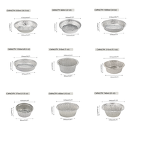 Barquette alimentaire jetable en aluminium de haute qualité de 13 pouces avec couvercle, écologique, de qualité alimentaire, capacité de 2500 ml, couleur argent