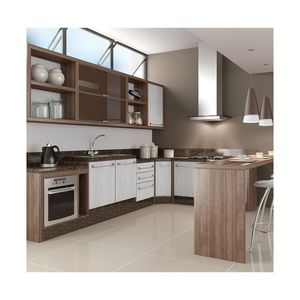 Gabinetes <span class=keywords><strong>de</strong></span> Cocina con <span class=keywords><strong>Puertas</strong></span> <span class=keywords><strong>de</strong></span> Vidrio, Modernos, con Cierres Suaves - Product Image 1