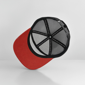 Casquette de baseball réglable à 7 panneaux style Ri 168 avec logo brodé personnalisé, visière plate et dos en maille - Product Image 5