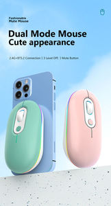 Ratón Inalámbrico Bluetooth Recargable para Oficina, 1600DPI, Diseño Delgado RGB para Diestros, Compatible con Mac - Product Image 4