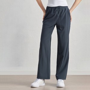 Pantalon de travail chic et tendance, coupe large, confortable et décontracté, taille haute vintage pour femme - Product Image 1