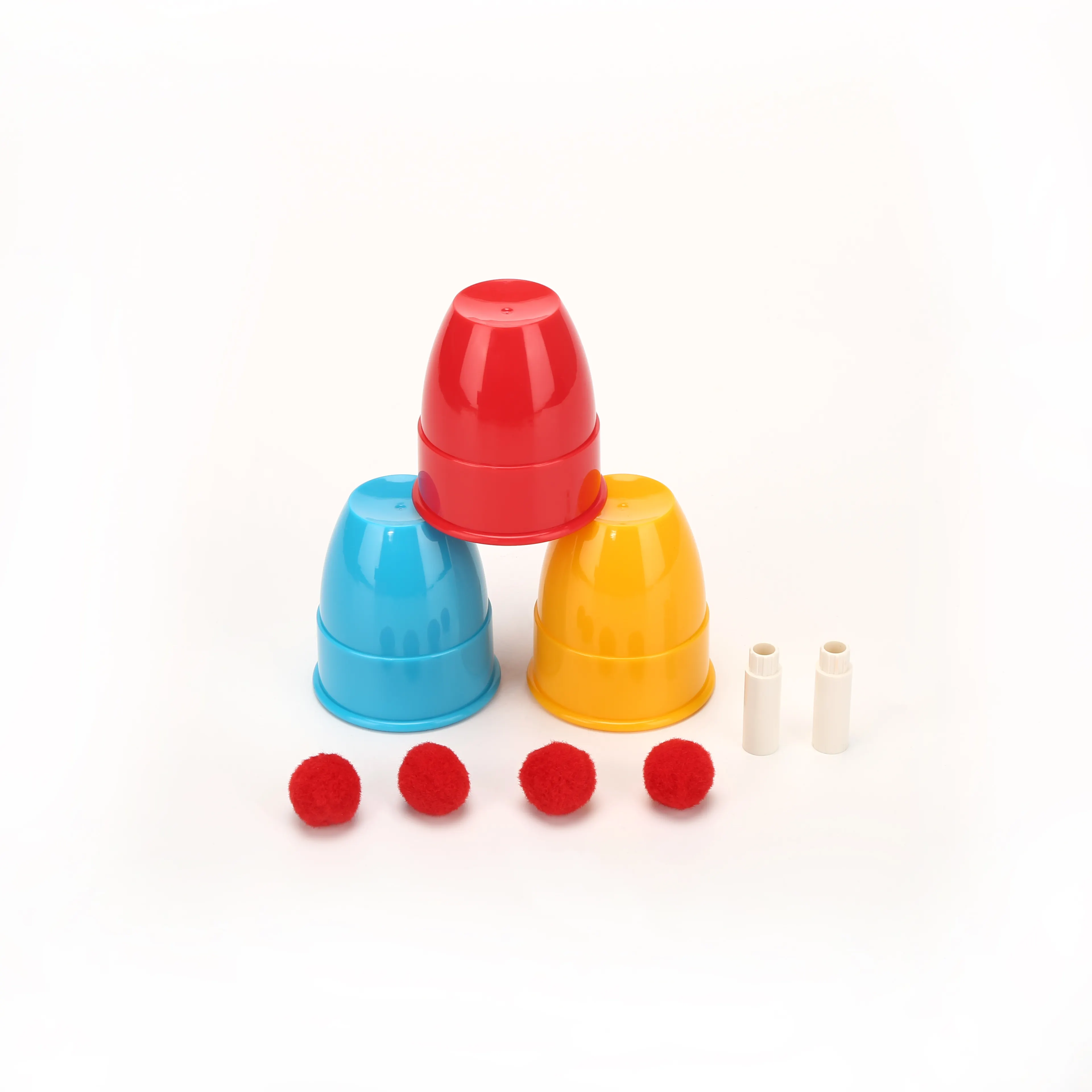 Mini Set di trucchi per tazze e palline di plastica giocattolo magico per bambini per oggetti di scena