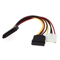 Cable de alimentación para chasis de ordenador SATA de 15 pines macho a hembra + 4 pines hembra, utilizado para disco duro IDE a Serial ATA SATA
