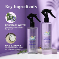 Semprotan Air Rosemary Organik Ajaib Label Pribadi untuk Melembapkan dan Menutrisi Rambut, Air Rosemary untuk Pertumbuhan Rambut