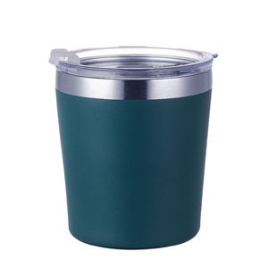 Simple Solid Color 8oz 304 Stainless Steel Flip-top Portable Vacuum Insulated Gift Cup Customizable Car Cup - Product Image 6