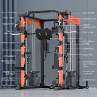 Máquina Smith Multifuncional para Entrenamiento de Fuerza, Equipo de Gimnasio Comercial, Estación de Ejercicio con Pila de Pesas