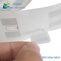 Étiquette RFID UHF flexible passive 860-960 MHz 27*15mm KU7 pour carte de membre, usage hôtelier, longue portée, échantillon gratuit, pour l'identification des actifs