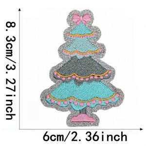 Parches Bordados con Temática Navideña, Adornos Brillantes para Planchar, Regalos de Árbol de Navidad, Suéter Navideño - Product Image 4