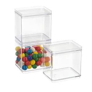 Koelkast en Vriezer Plastic Organizer Cube Bin Clear 2x2x2 Inch Plastic Voedsel Container