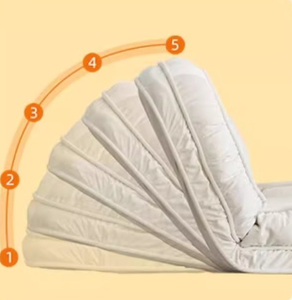 Verstellbares Schlafsofa Klappbarer Liegestuhl Faltbares Bett Couch-Sessel für Wohnzimmer - Product Image 5