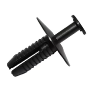 Clips de fixation en plastique noir à poussoir pour voiture, attaches de garniture de carrosserie, tête de 19 mm, tige de 16 mm, pointe de 7 mm, clips rivets pour panneaux de véhicule