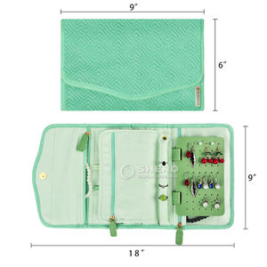 Shero High End Luxury Exquisite Flap Style Multi Compartment Jewelry Bag Custom Color Size for Earring <b>Ring</b> <b>Storage</b> - Product Image 2