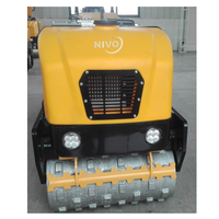NIVO mini rouleau compresseur avec télécommande 870kg compacteur de rouleau compresseur vibrant avec double tambour NV301C ou pièces