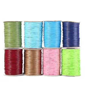 Dây Thừng 3Mm Dây Bện Sáp Thủ Công Tự Làm Cho Trang Sức Macrame Dây Bện Polyester Sáp Trang Trí