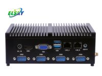 Nouveau mini PC industriel ELSKY M818, 6e/7e génération Intel Core I7/i5/i3 Celeron, DDR4, SSD, double LAN, 6 ports COM, 4K pour l'usine